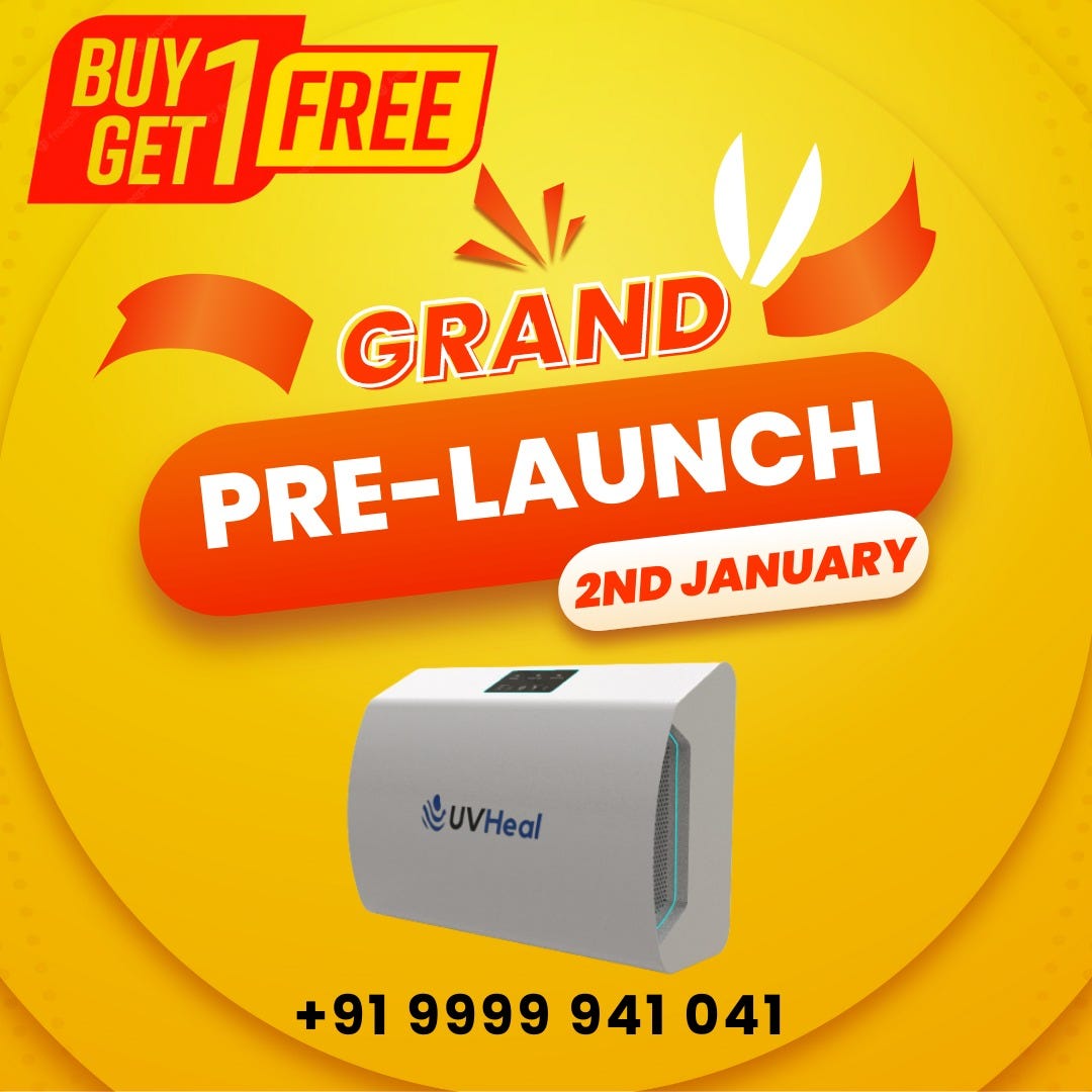 Avail Best Air Purifier For Home Uvheal Medium