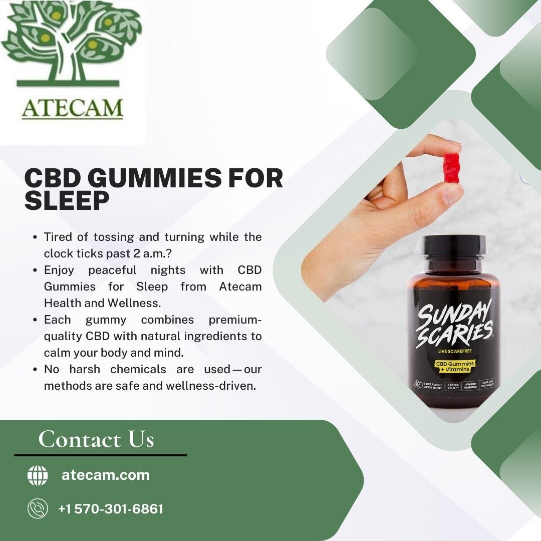 Get Deep Sleep Fast with CBD Gummies — Expert Approved I Atecam.com