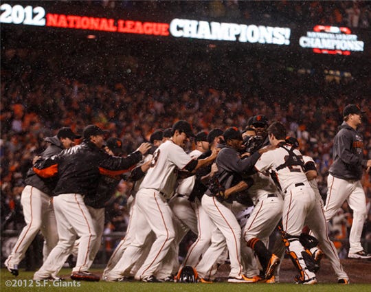 San Francisco Giants NLCS Celebration Photos