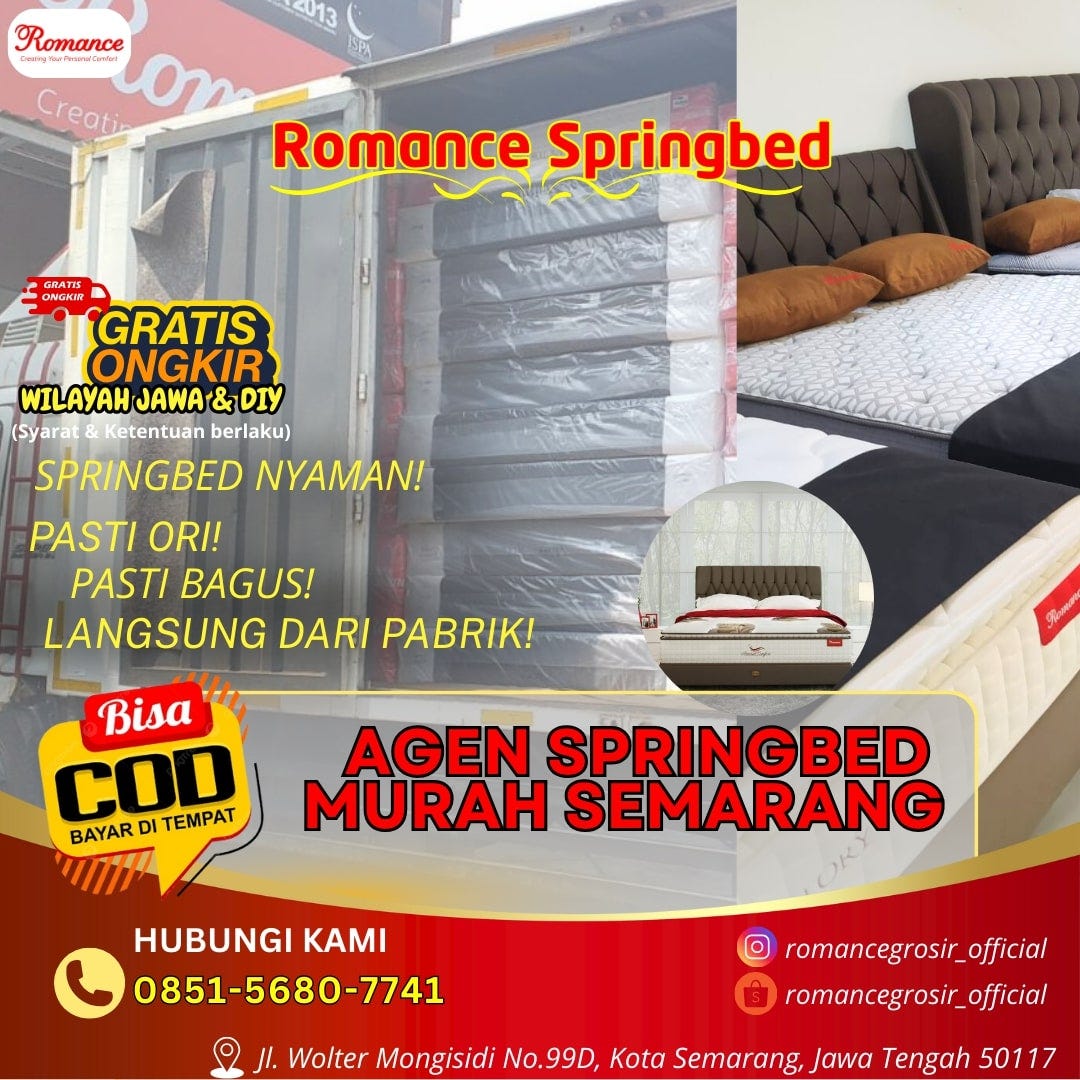 Agen Springbed Semarang Telp/WA 0851–5680–7741 Springbed Romance