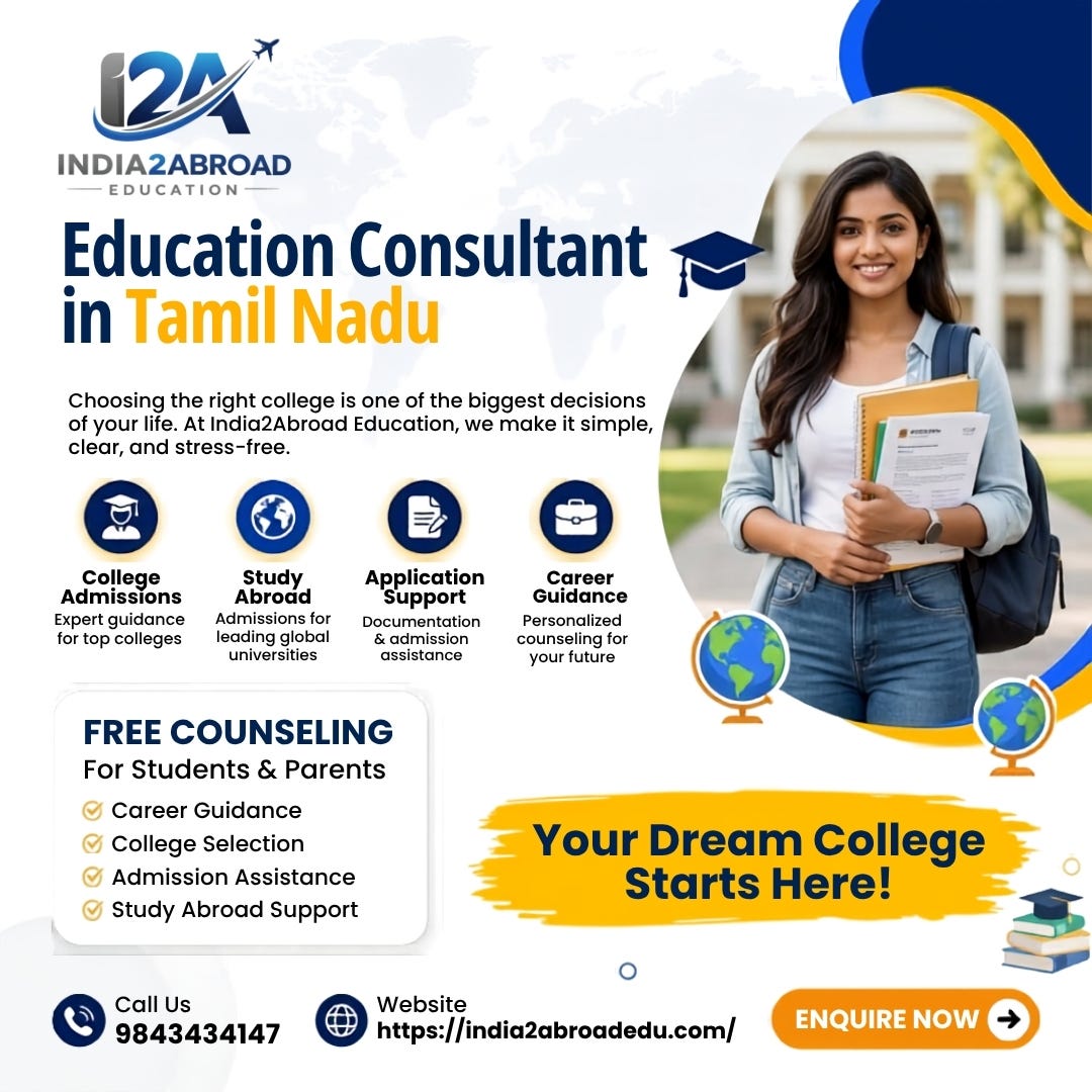 Best Education Consultant in Tamil Nadu for Students Academic Success
