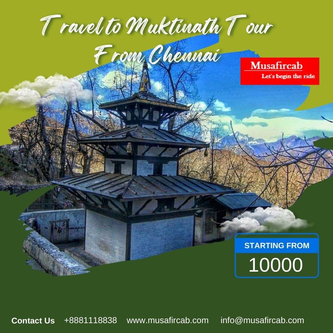 chennai to muktinath tour package