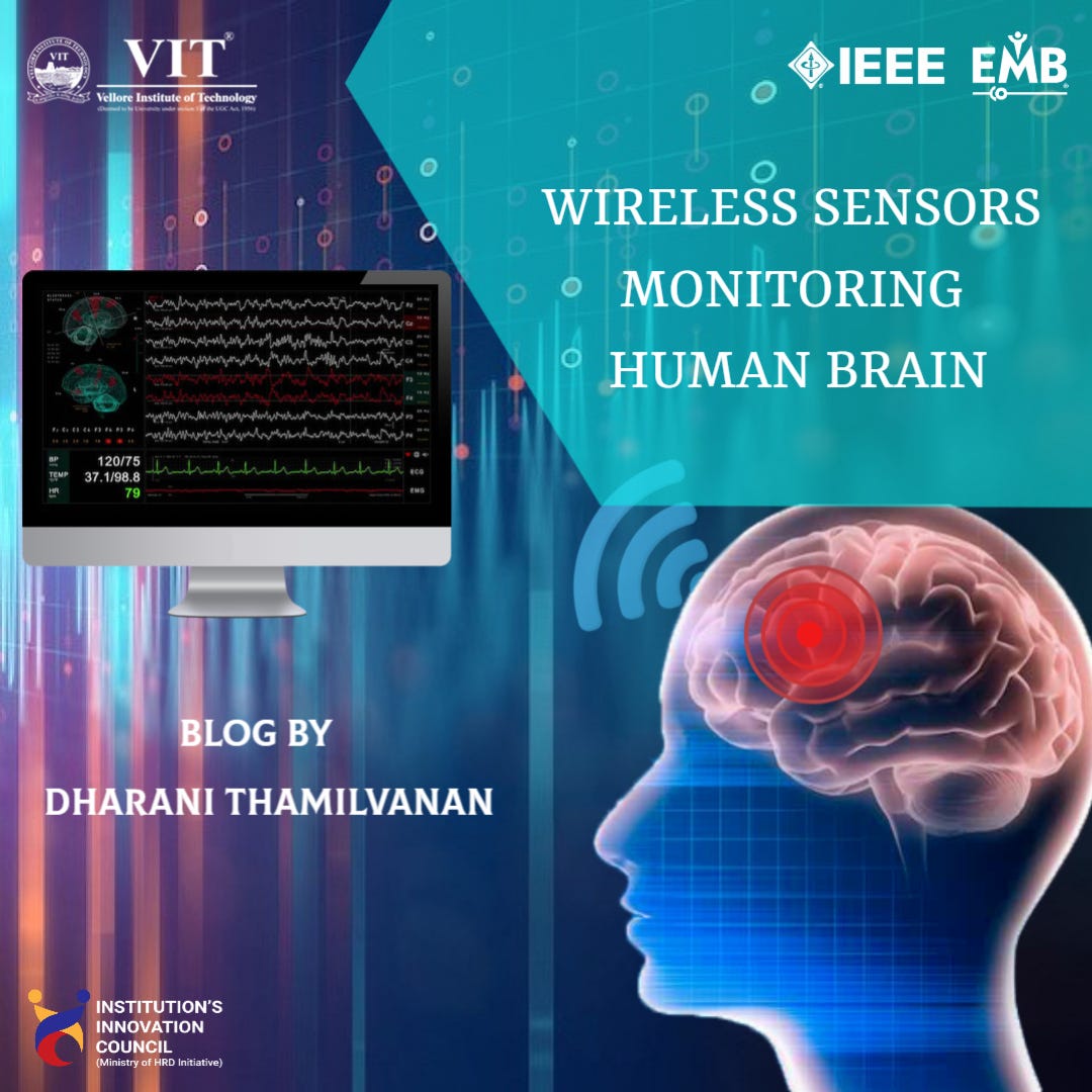Wireless Sensors Monitoring Human Brain by EMBSdiaries Medium