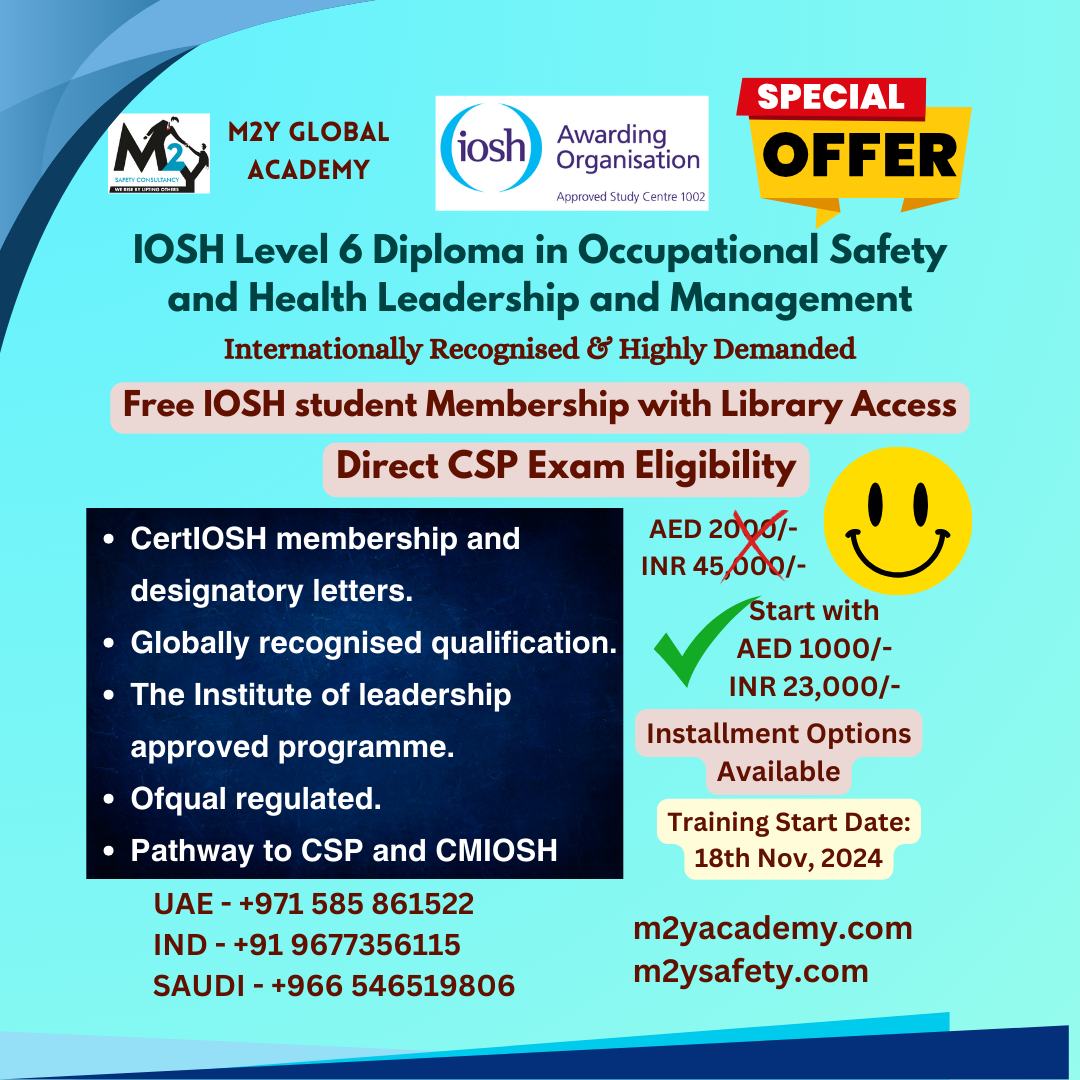 IOSH Level 6 Diploma in Occupational Safety and Health Leadership and Management