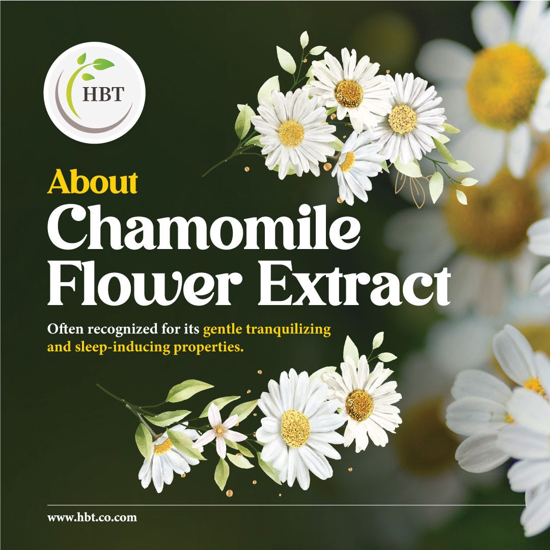 Elevating Your Lifestyle with Chamomile Flower Extract by HBT Food