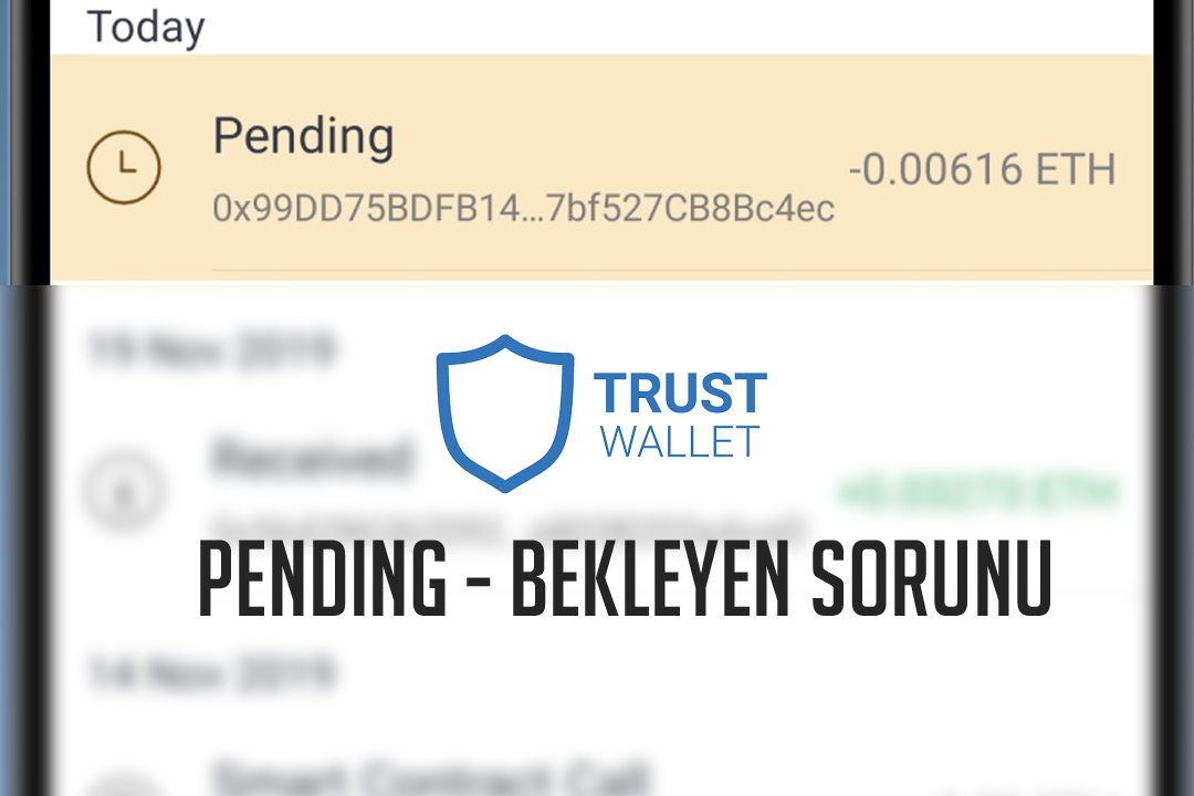 Trust Wallet Pending / Beklemede kalan coin transferini iptal etmek