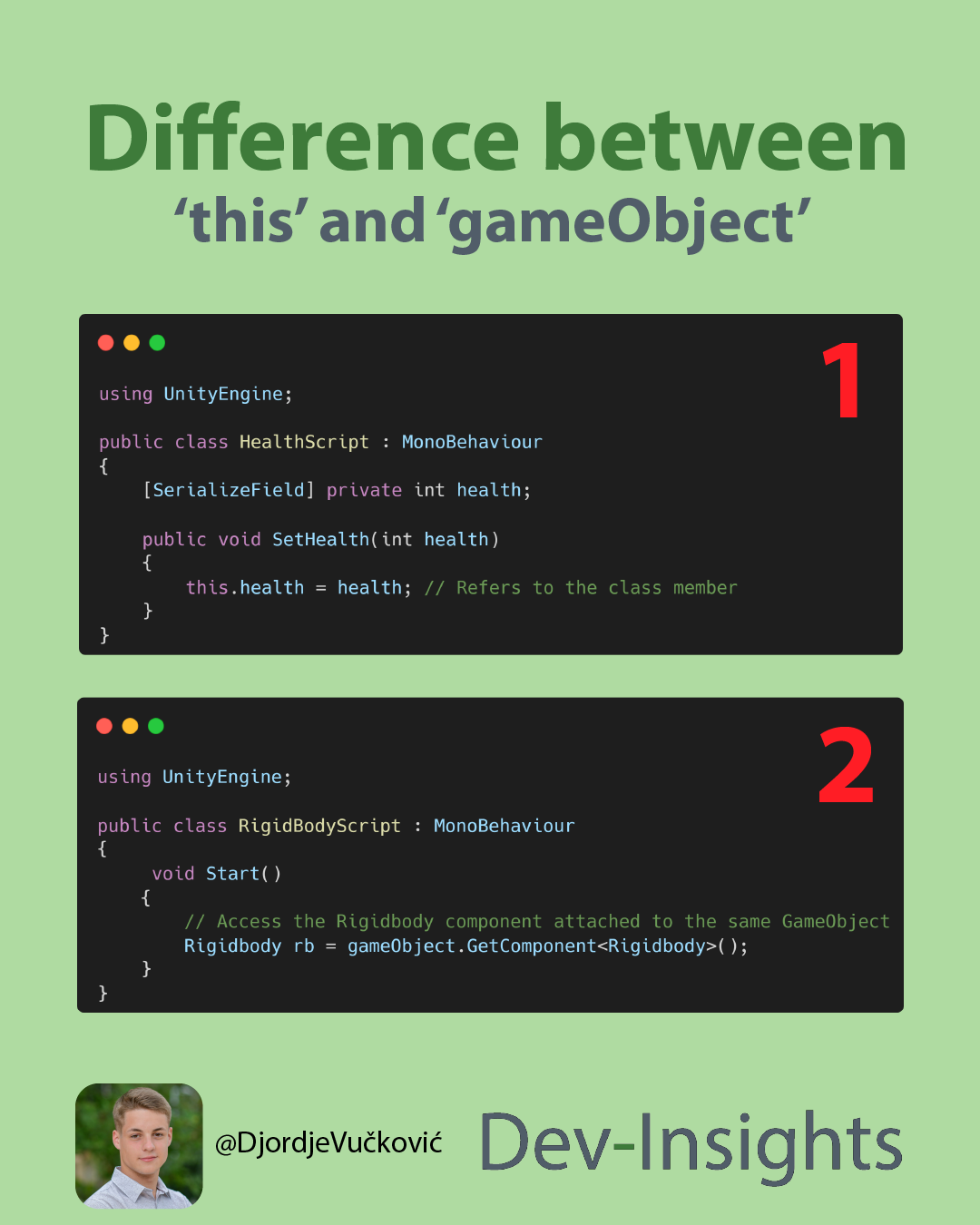 💡 What is the difference between ‘this’ and ‘gameObject’? | by Djordje ...