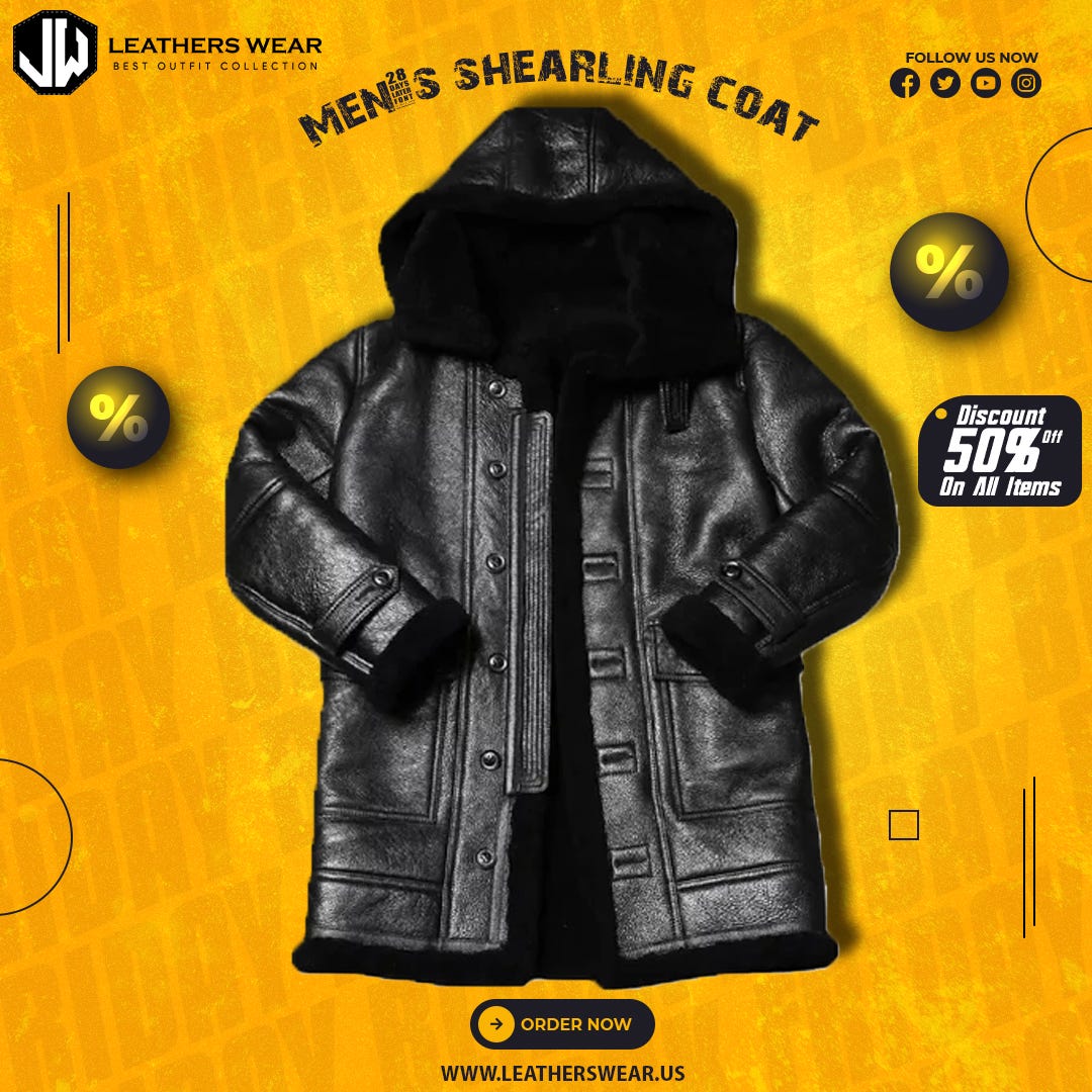 Why the Men’s Leather Shearling Coat Is a Winter Essential