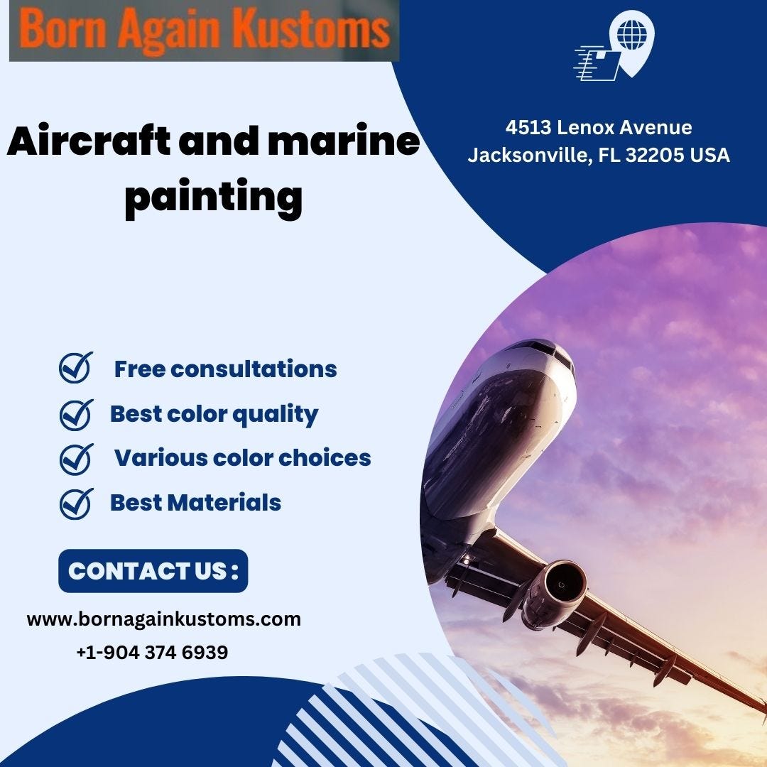 Best Aircraft and Marine painting in Florida Born Again Kustoms Medium