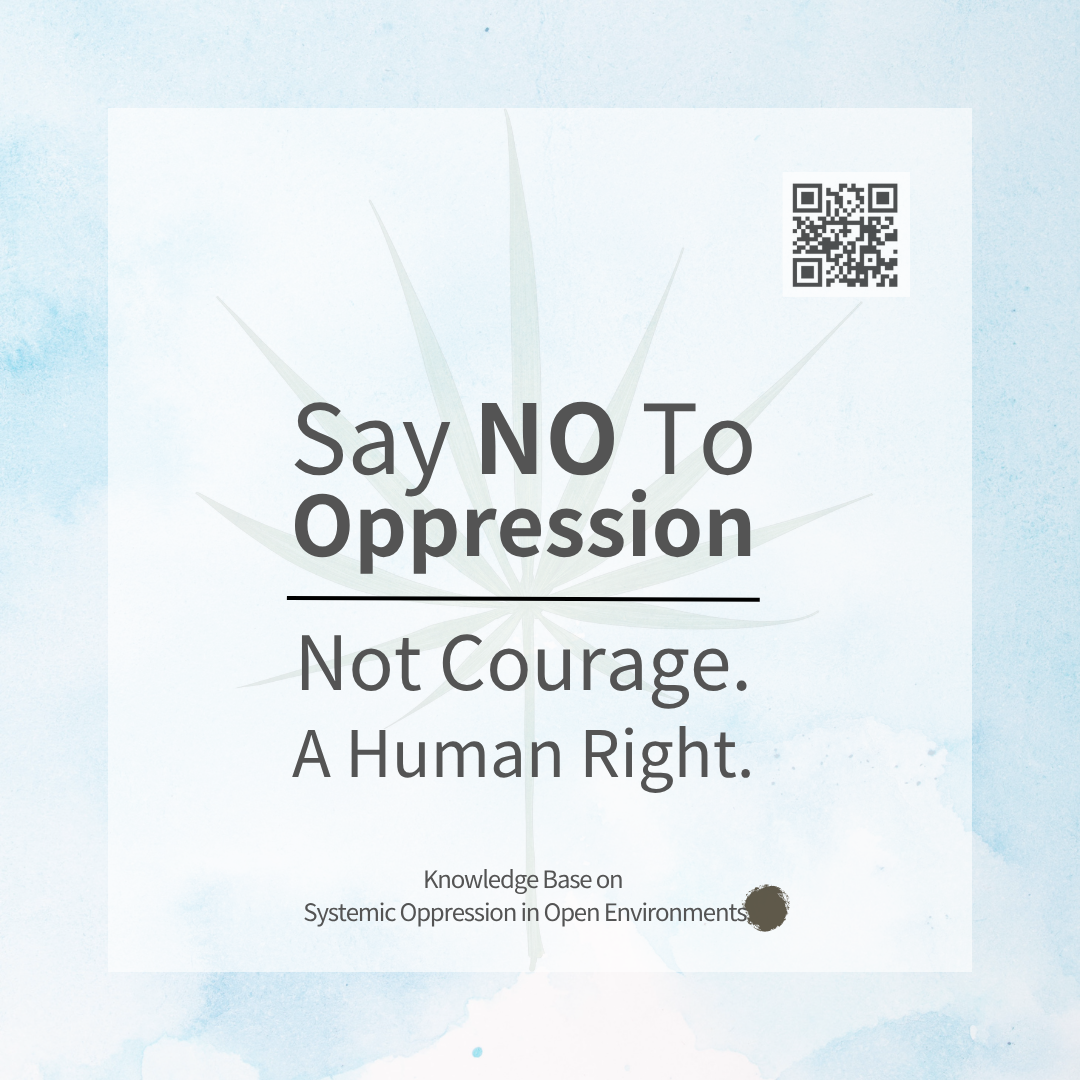 Refusing Oppression Is a Human Right