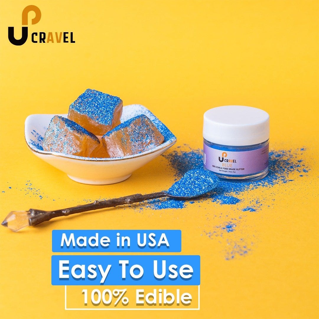 Upcravel Edible Glitters Upcravel Edible Glitter Medium