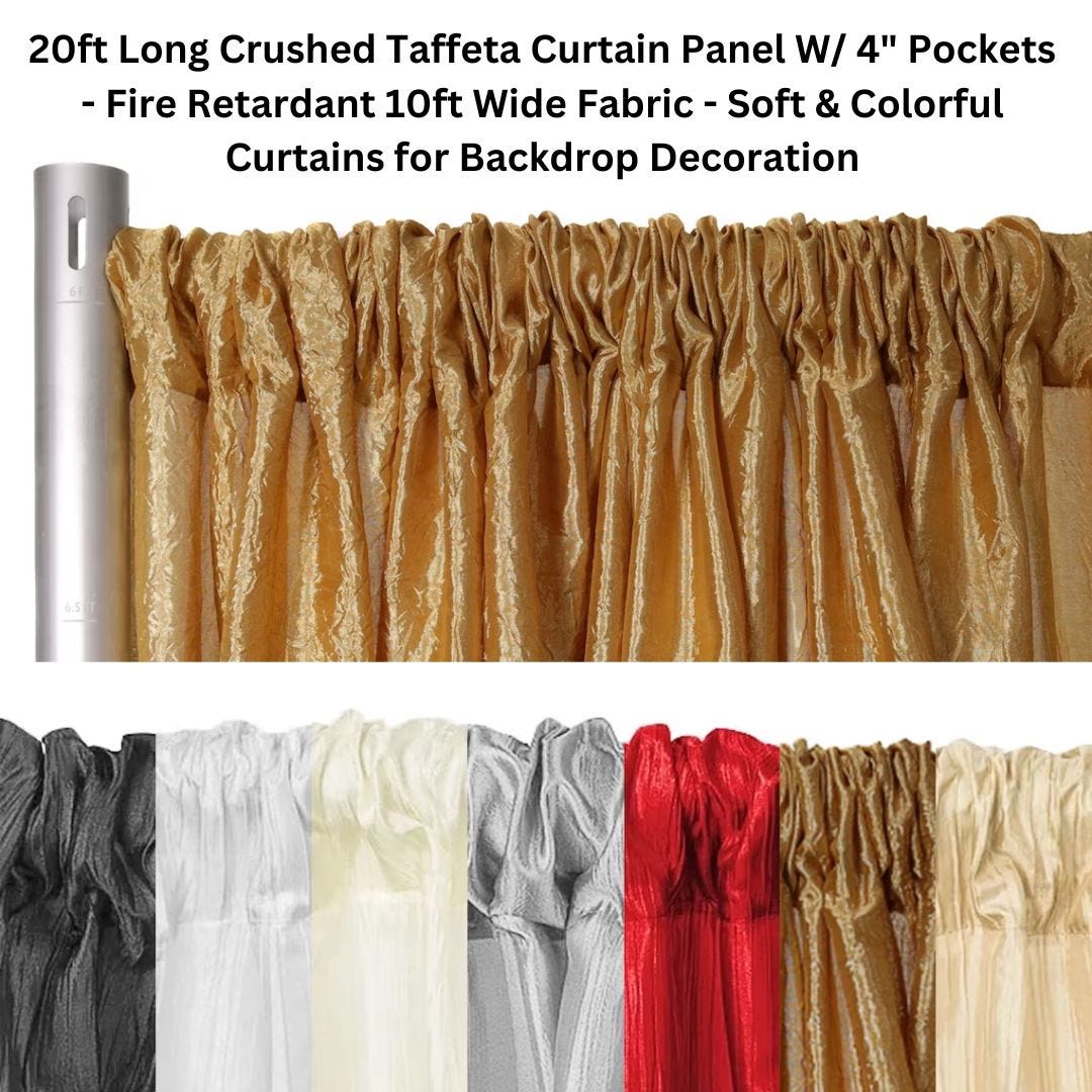 Real Crystal Side-to-Side Draping Valance, Fire Rated Event Decor