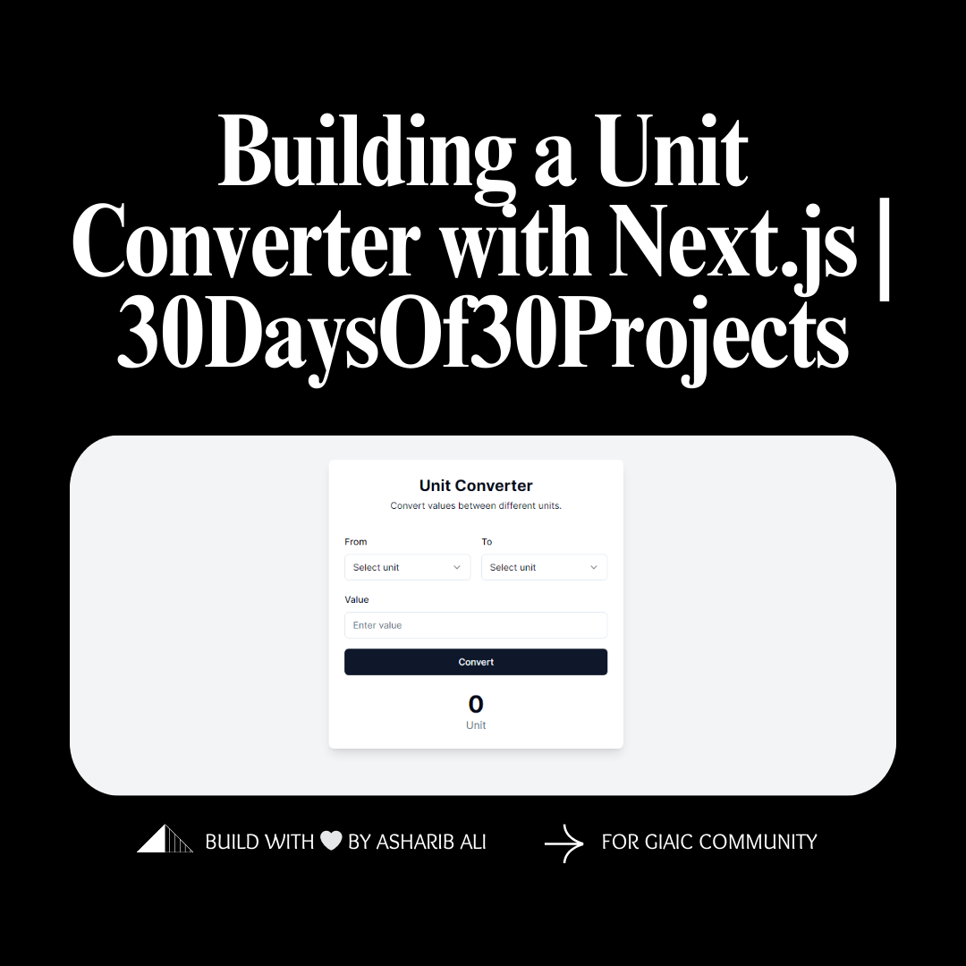 Building a Unit Converter App with Next.js | by Asharib Ali | Medium