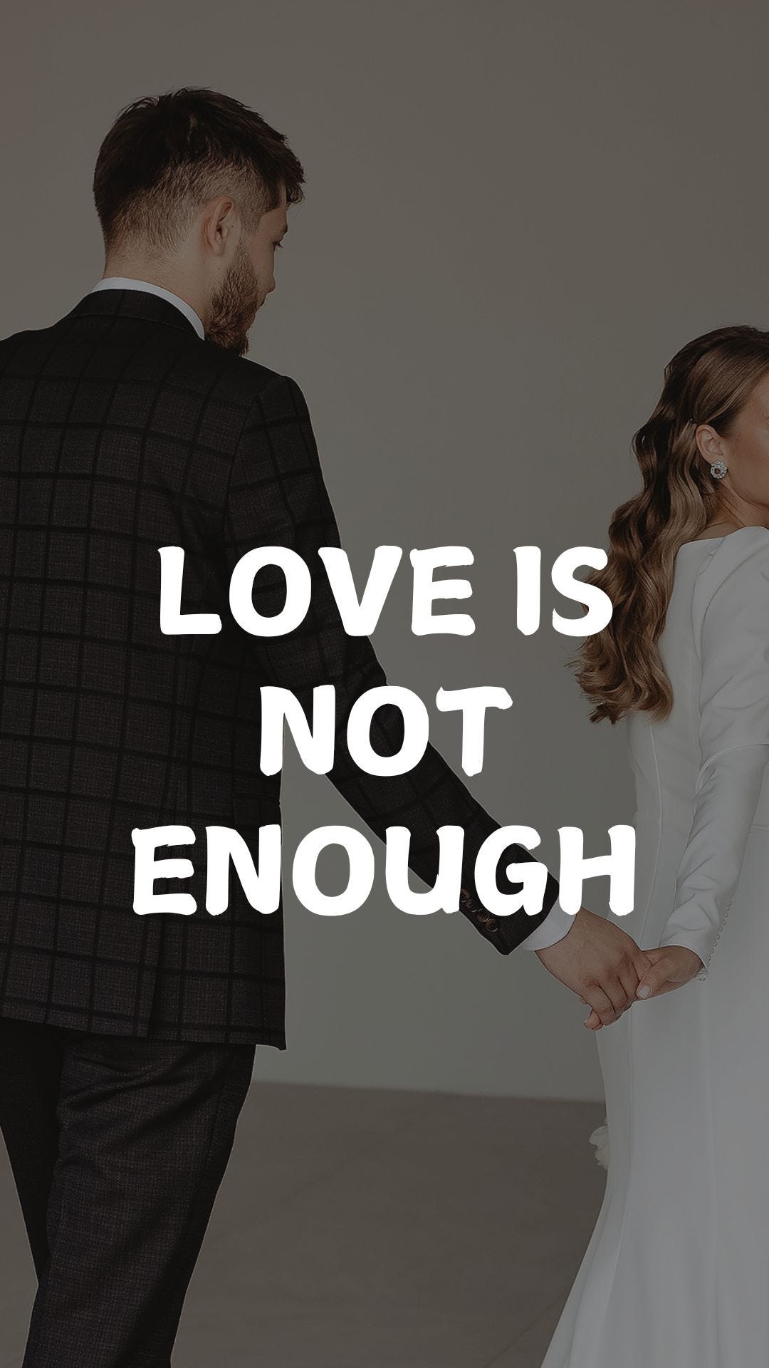 “When Love is Not Enough”. Loving someone does not prevent you… by