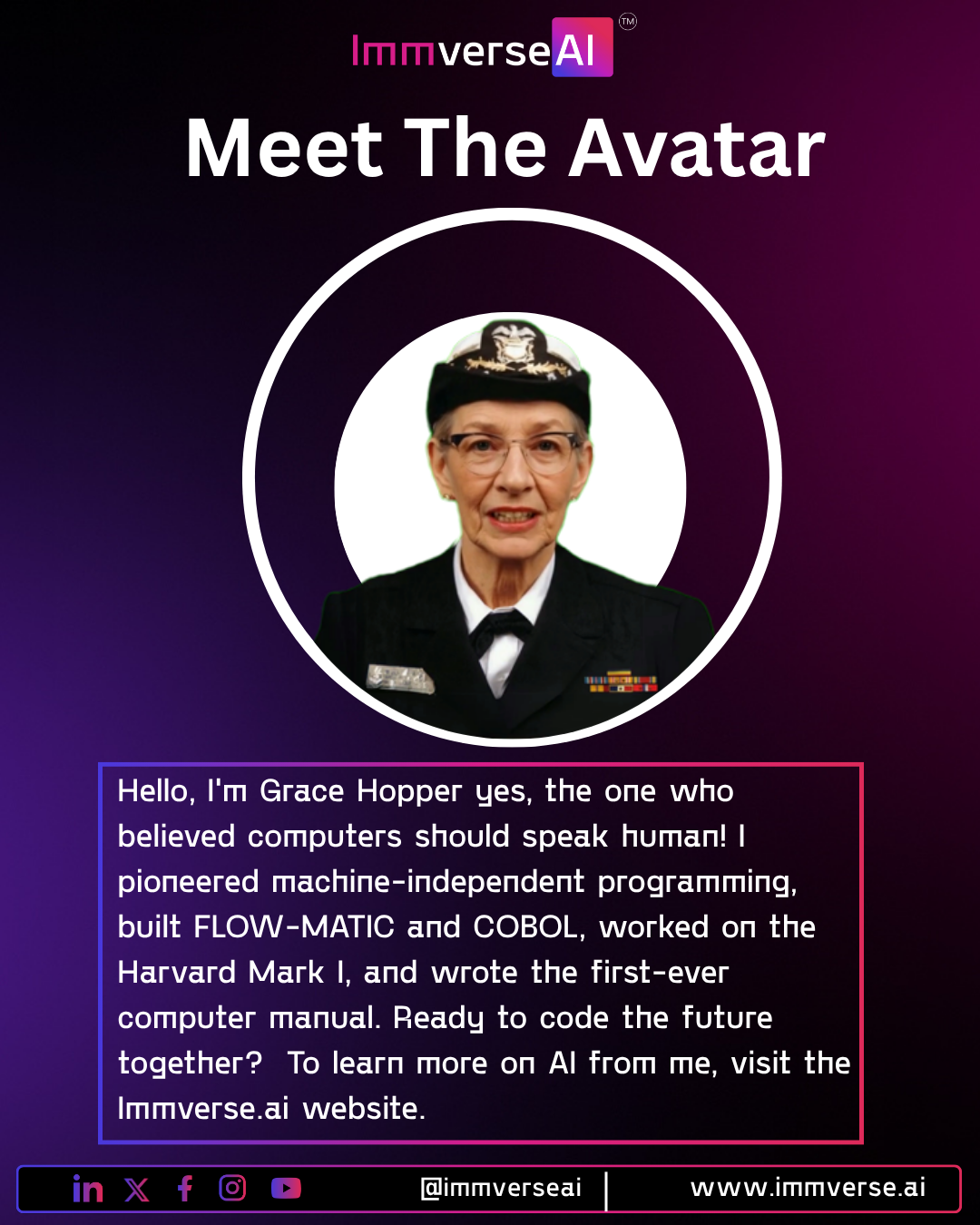 Meet Grace Hopper, she believed that computers should communicate in human language.