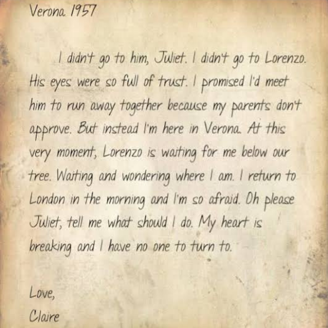Letter to Juliet. Dear Juliet | by Jyoti Pandey | Medium