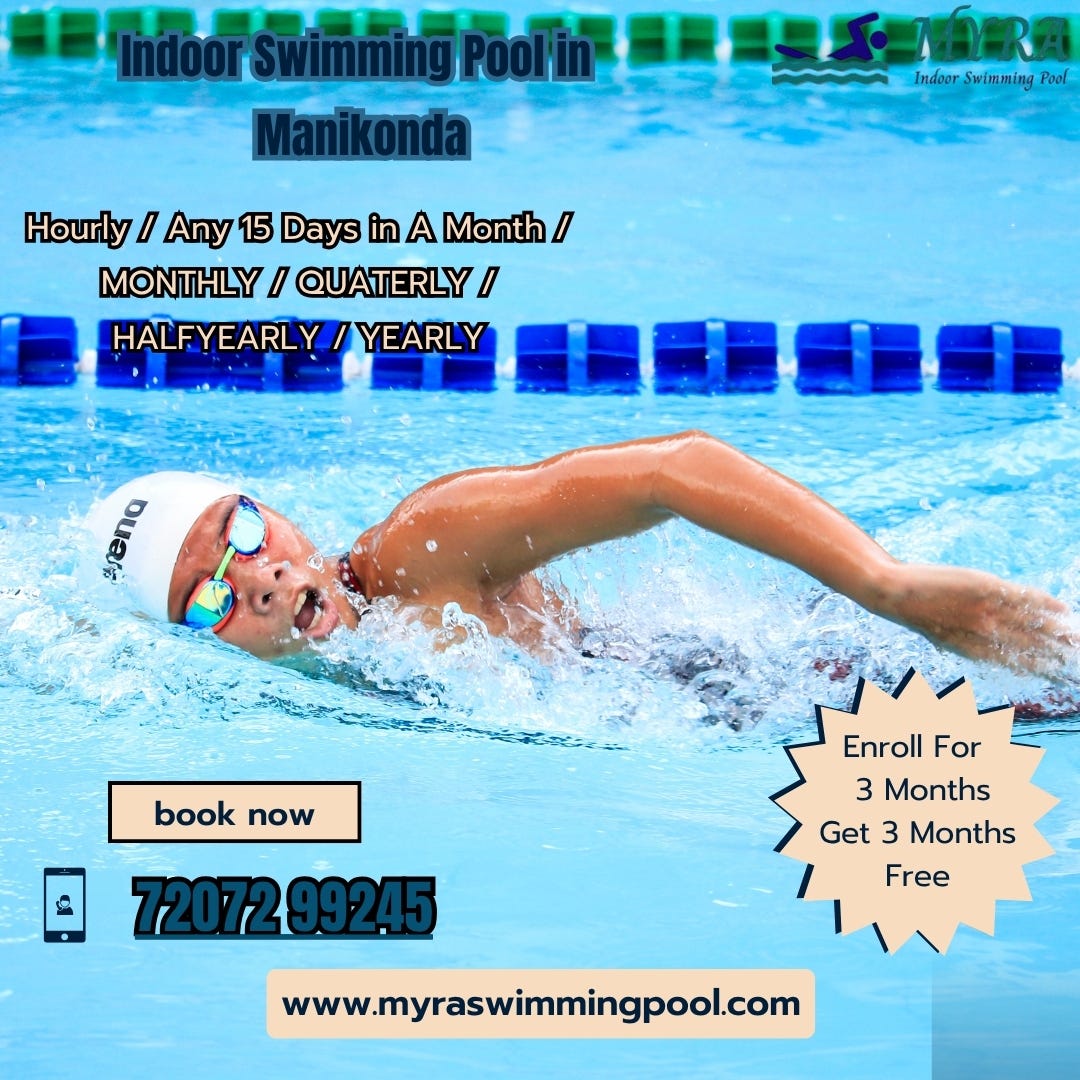 Indoor Swimming Pool in Manikonda | Clean, Safe & Family-Friendly | Call 72072 99245