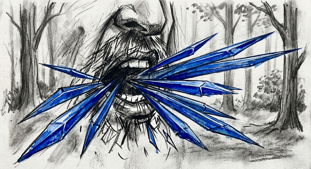 “A voice forged in steel, meant to sever, never to mend.” Art Sketch by Misselbereth