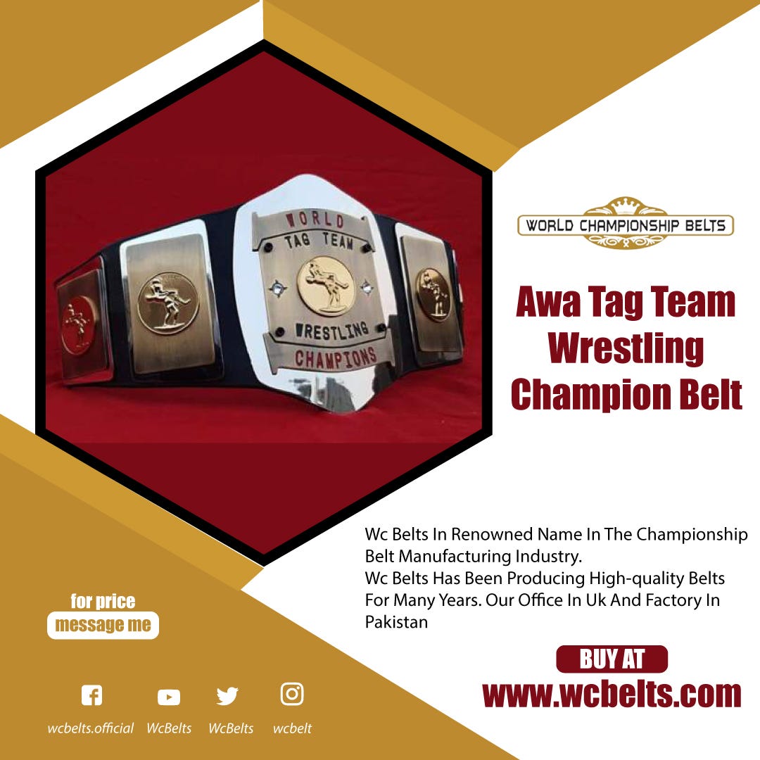 AWA World Tag Team Championship World Championship Belts Medium