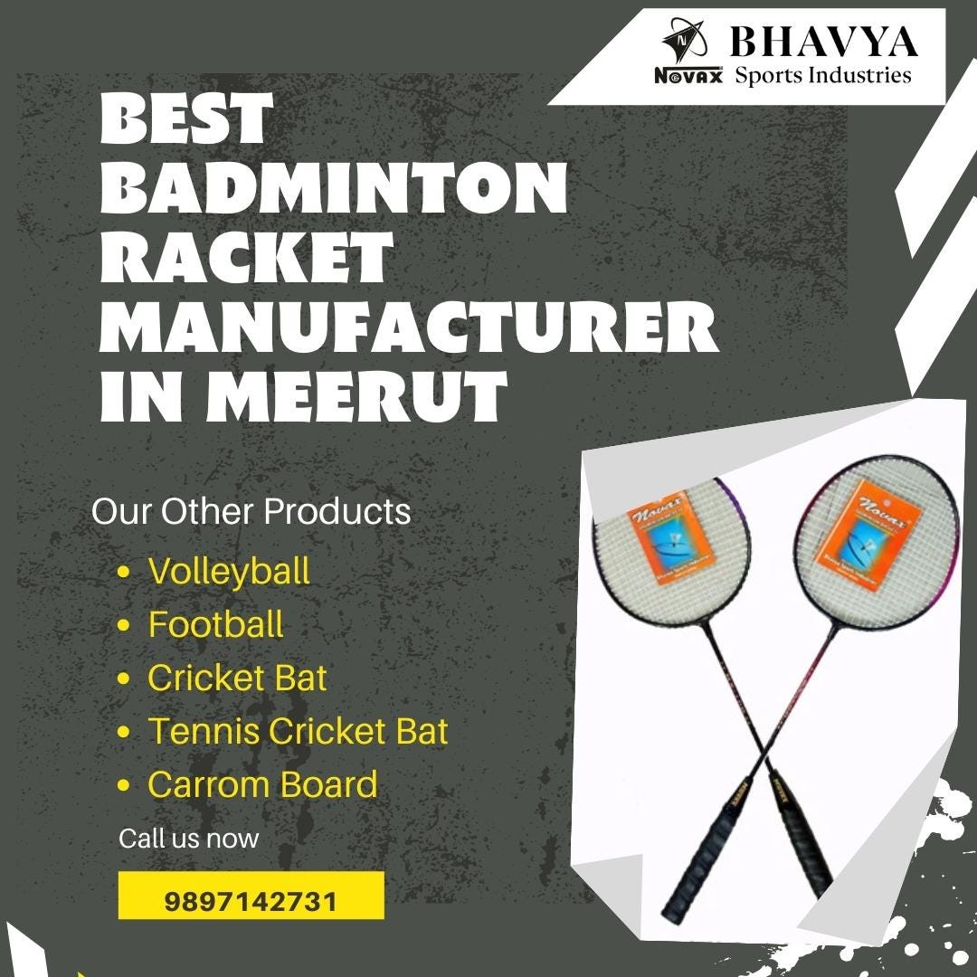 Best Badminton Racket Manufacturer in Meerut Bhavya Sports Medium