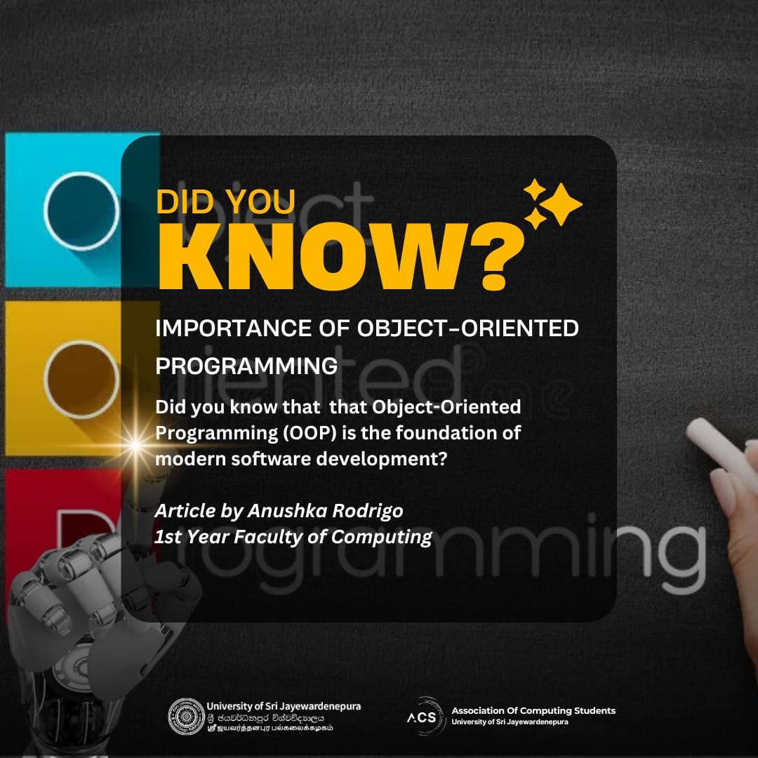 Importance of Object-Oriented Programming | by Association of Computing ... image.