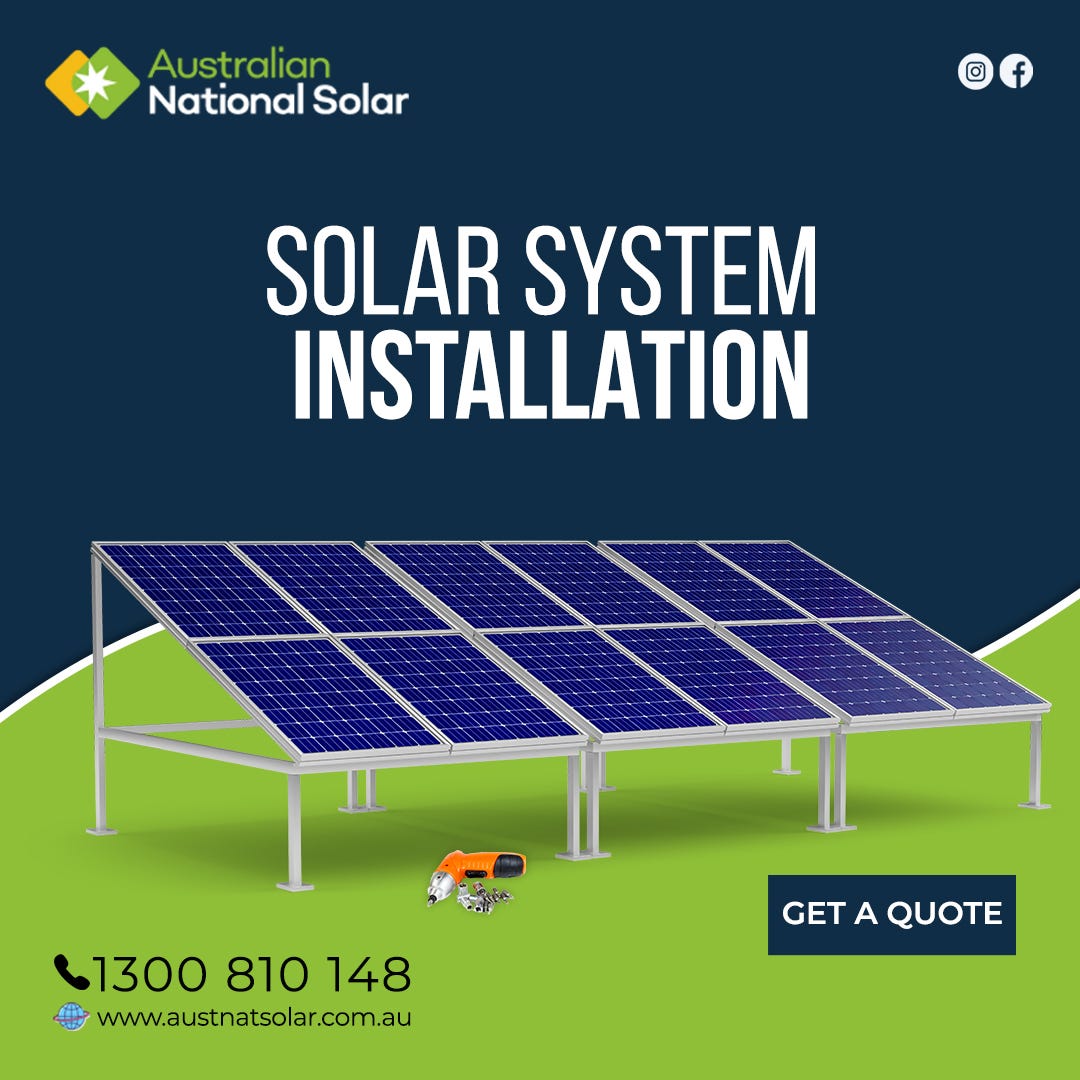 Solar System Installation Australian National Solar Medium