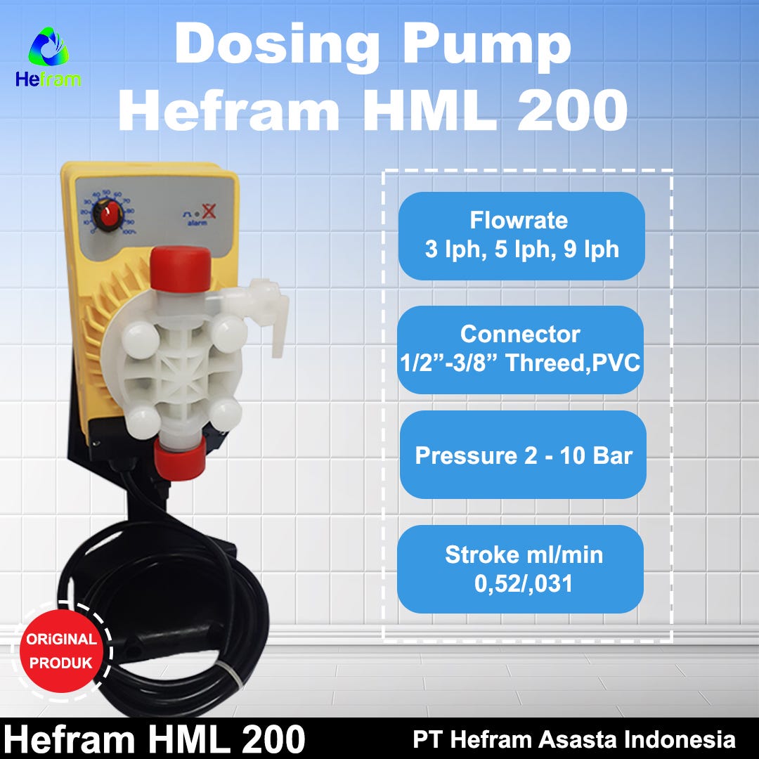 Promo dosing pump hsn code — Hefram HML 200 Ikhsanhefram Medium