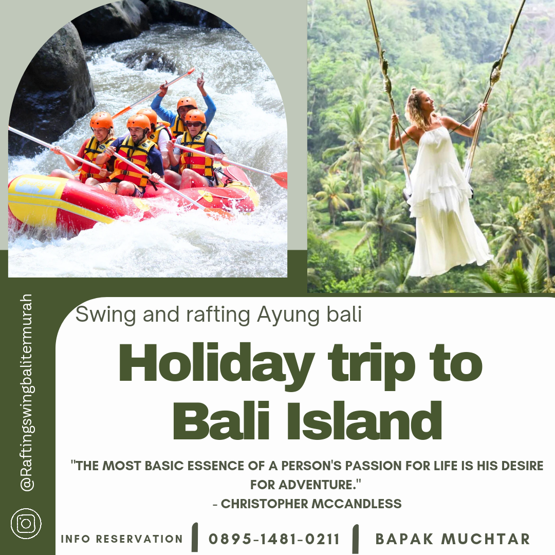LUXURY ! BALI AYUNG SWING AND RAFTING TOURISM | 0895–1481–0211 Cheap ...