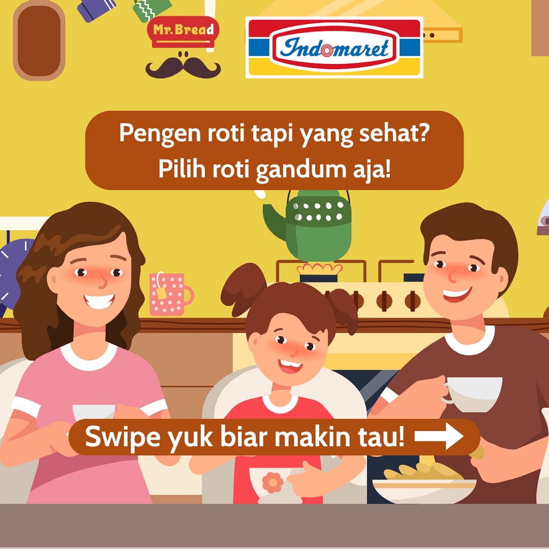Fake Project Iklan Mr. Bread Roti Gandum Multiseed — Infografis Manfaat Roti Gandum