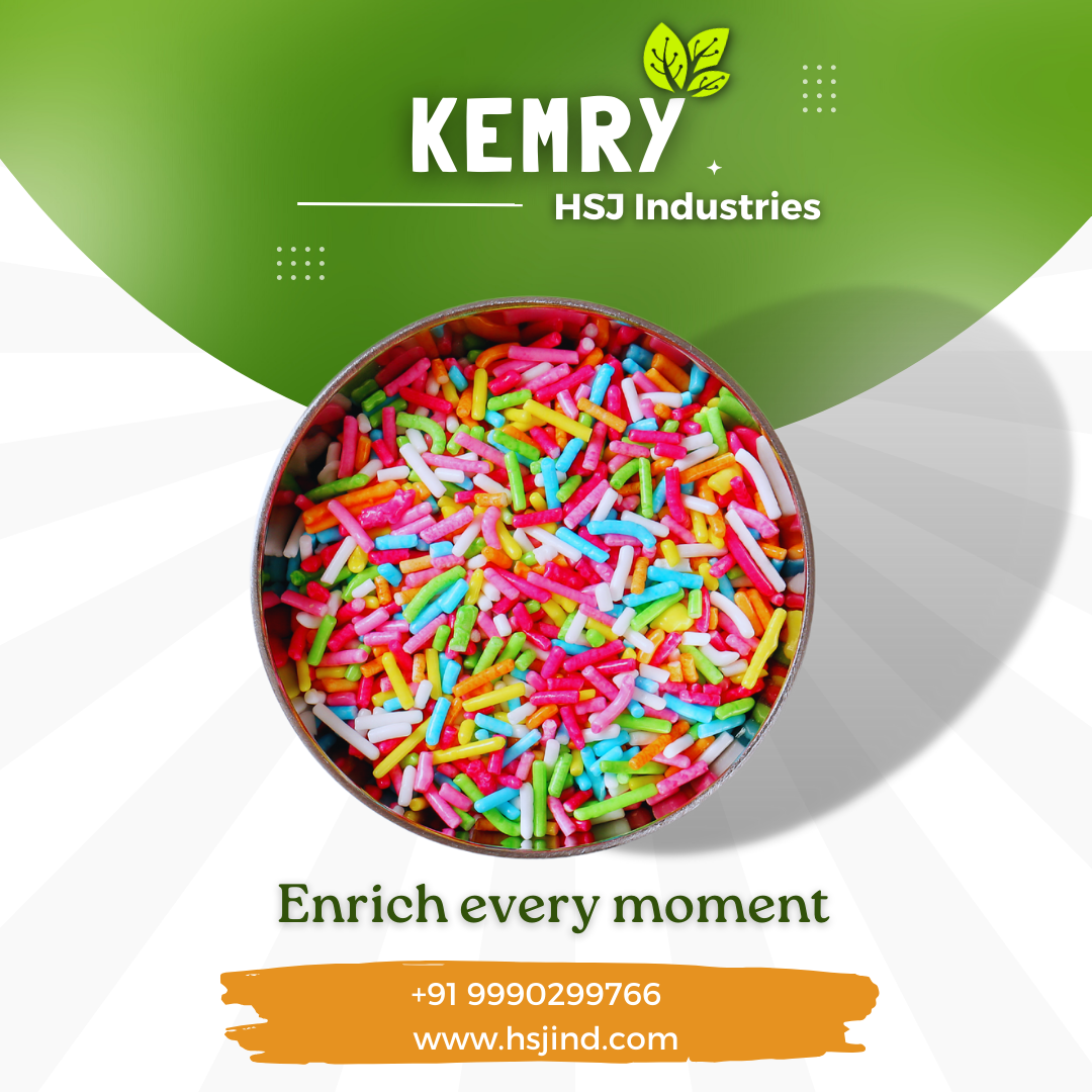 Kemry’s Sprinkles are Used for Design Cakes, Cupcakes, and Other Confectionery