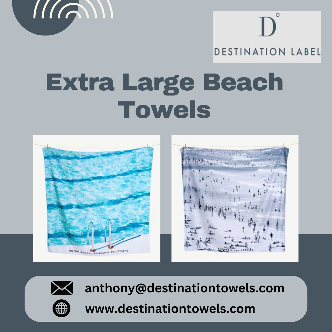 Beach Towel Salty Swell XL - Destination Label