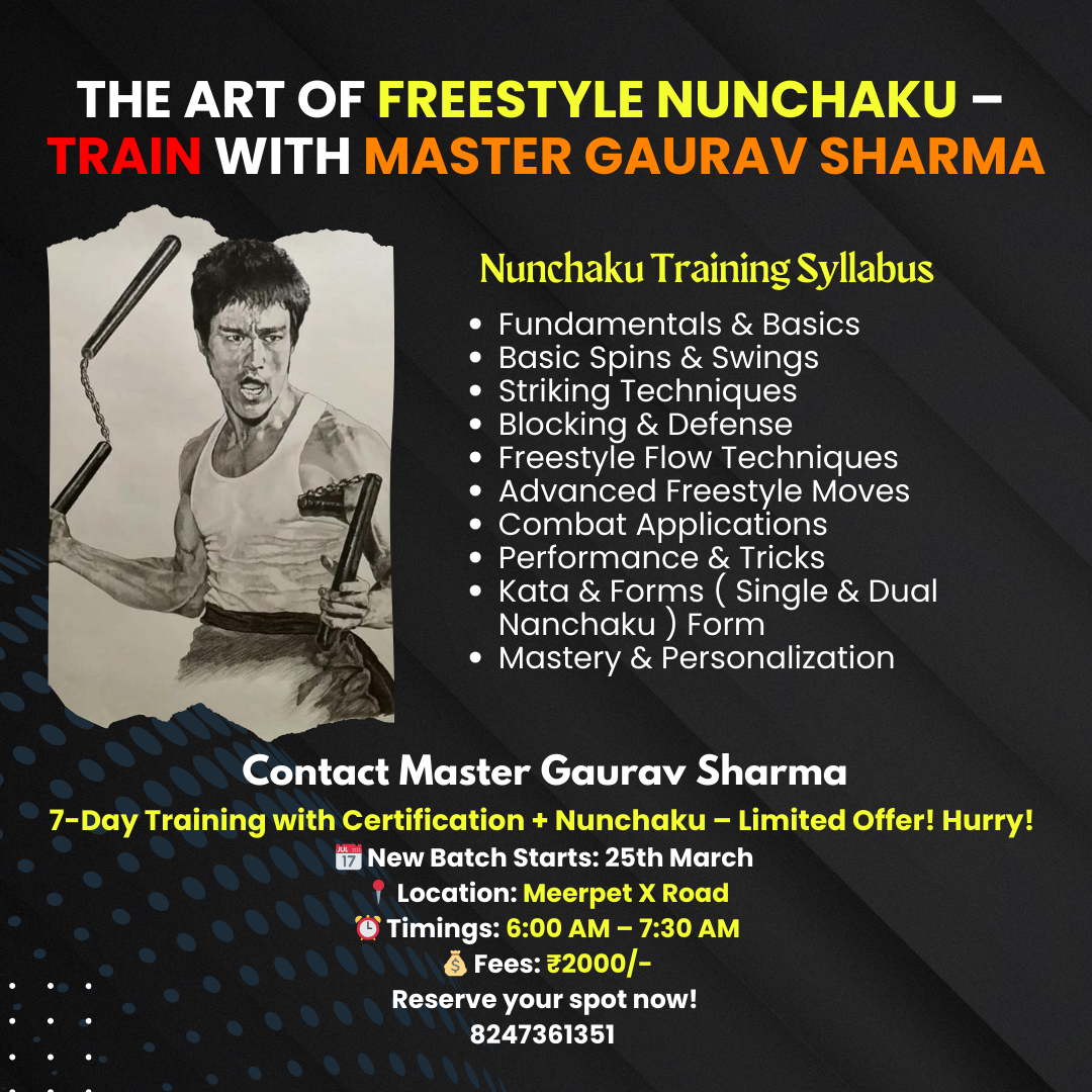 The Art of Freestyle Nunchaku — Train with Master Gaurav Sharma 8247361351