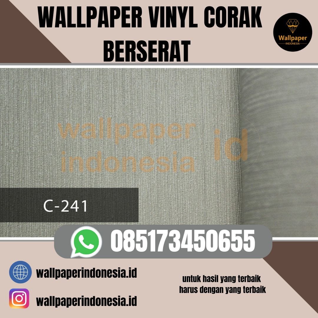 WALLPAPER VINYL CORAK BERSERAT