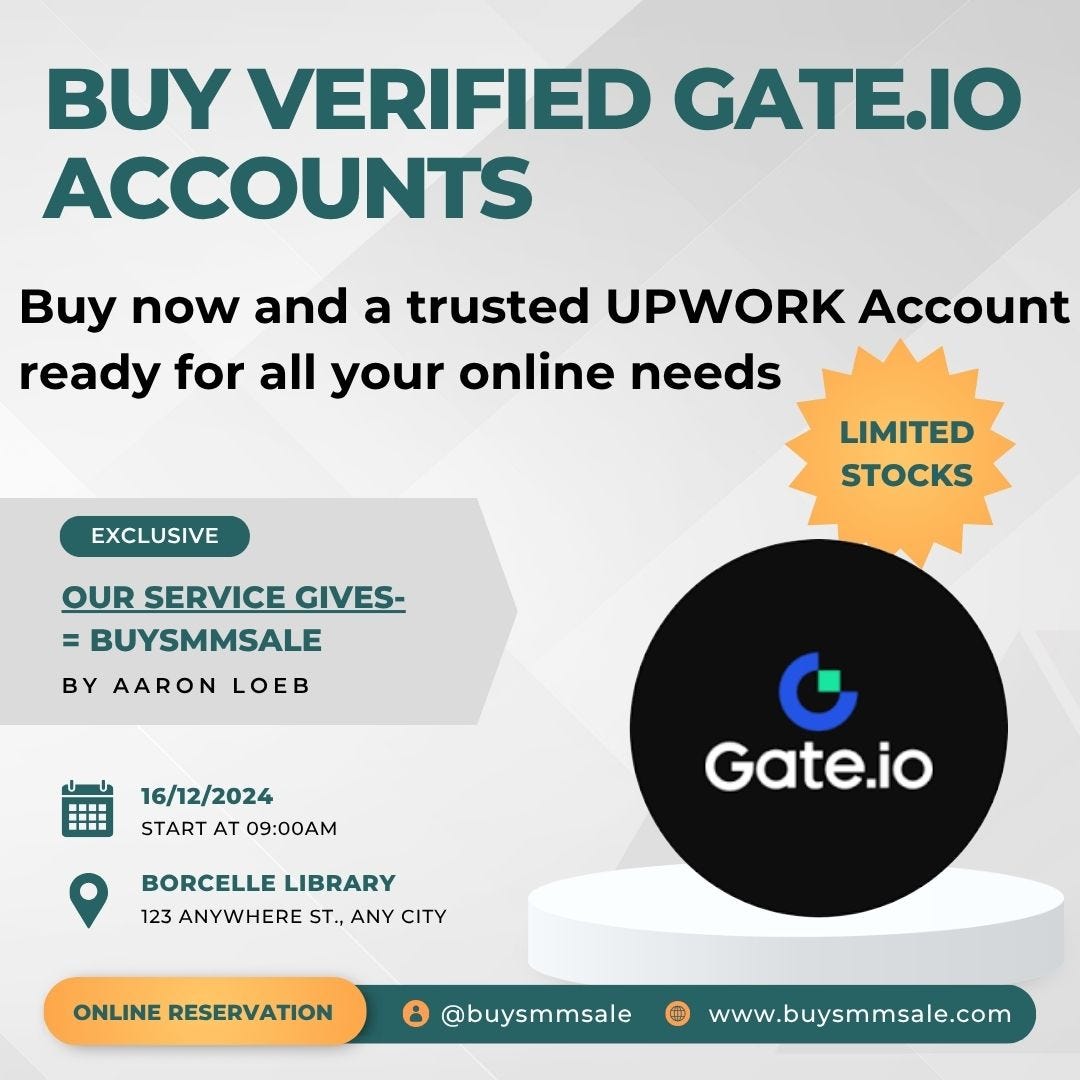 Buying Verified Gate.io Account | 24/7 Free Customer …