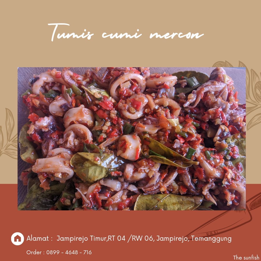 Tumis cumi mercon