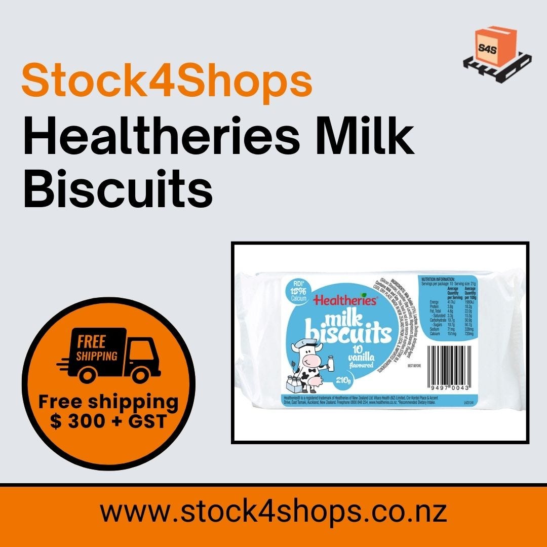 Shop Healtheries milk biscuits in New Zealand — Medium