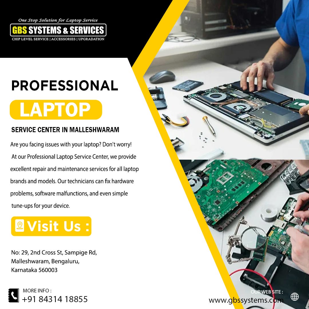 Laptop Service Center in Malleshwaram, Bangalore by Laptop Service