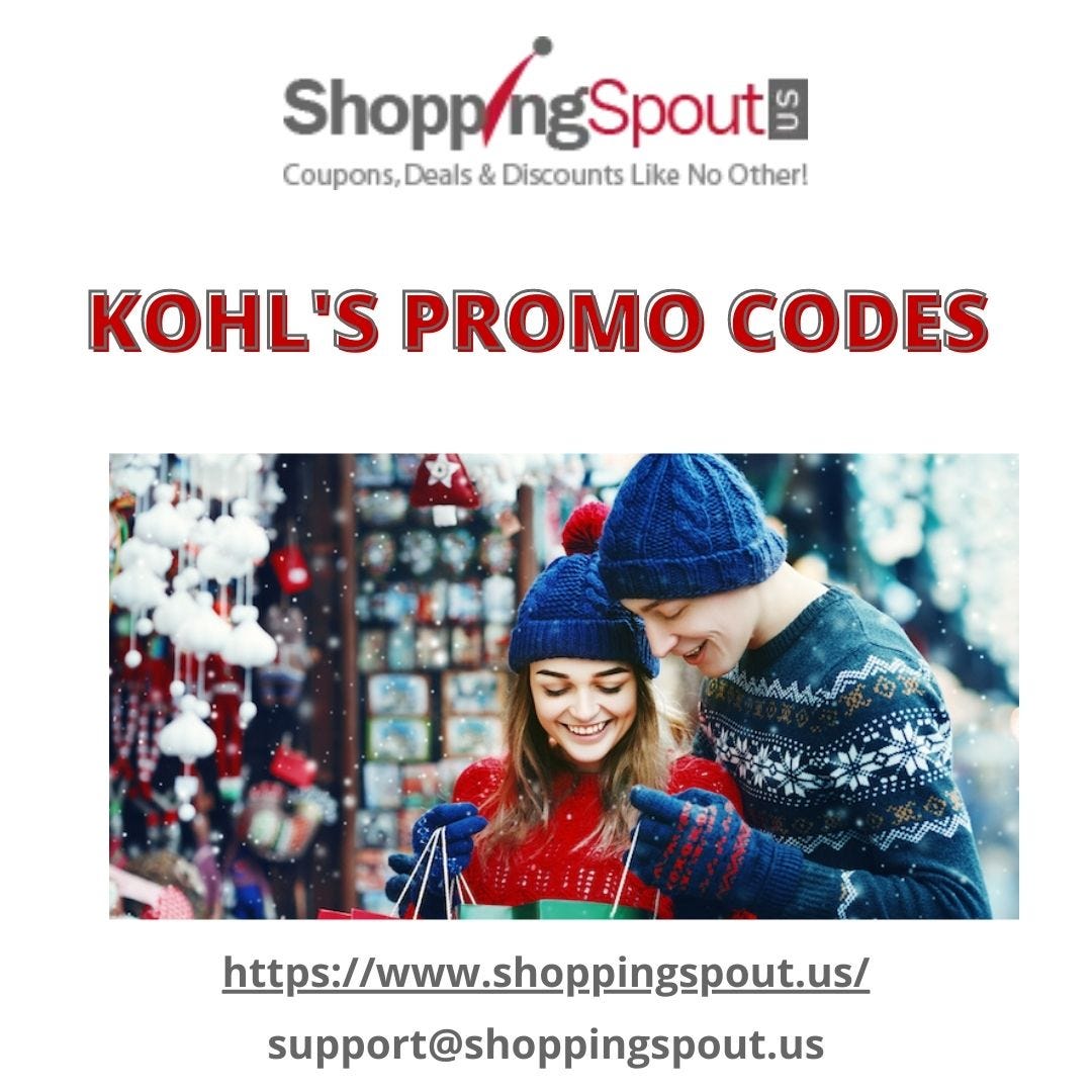 Kohl’s Promo Codes | Shopping Spout - Shopping Spout - Medium