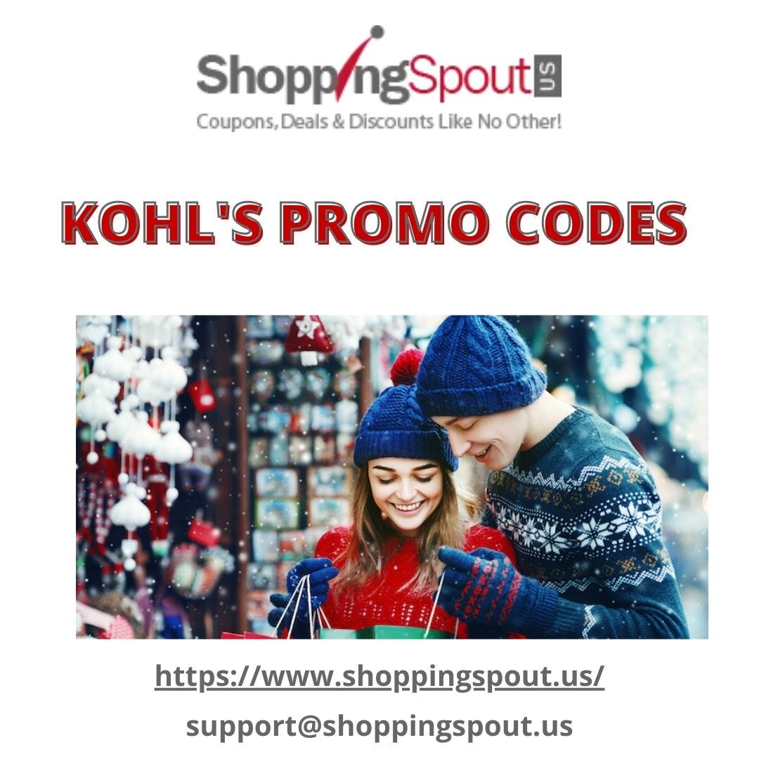 Kohl’s Promo Codes Shopping Spout Shopping Spout Medium