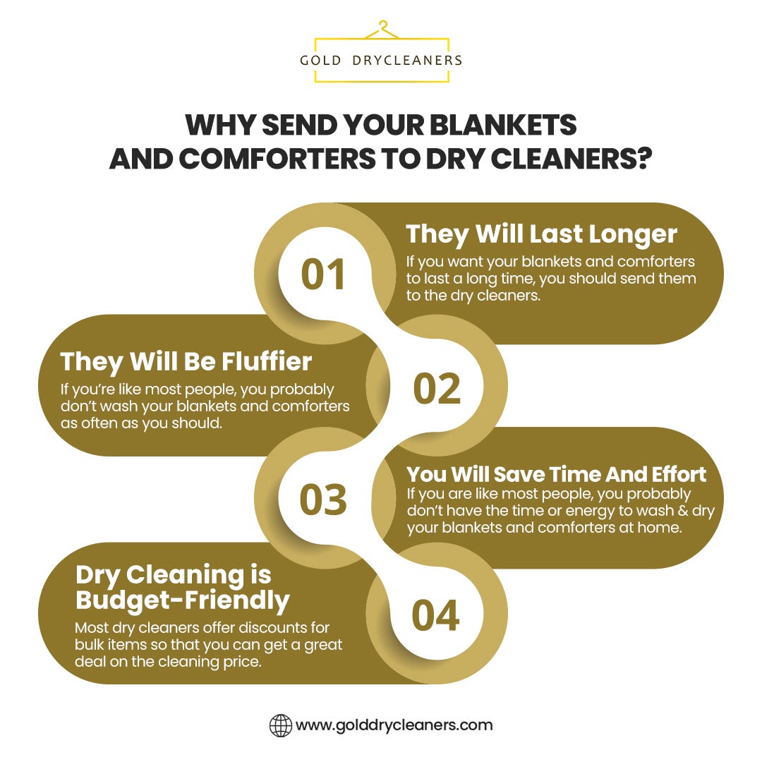 Why Send Your Blankets and Comforters to Dry Cleaners? Gold Dry