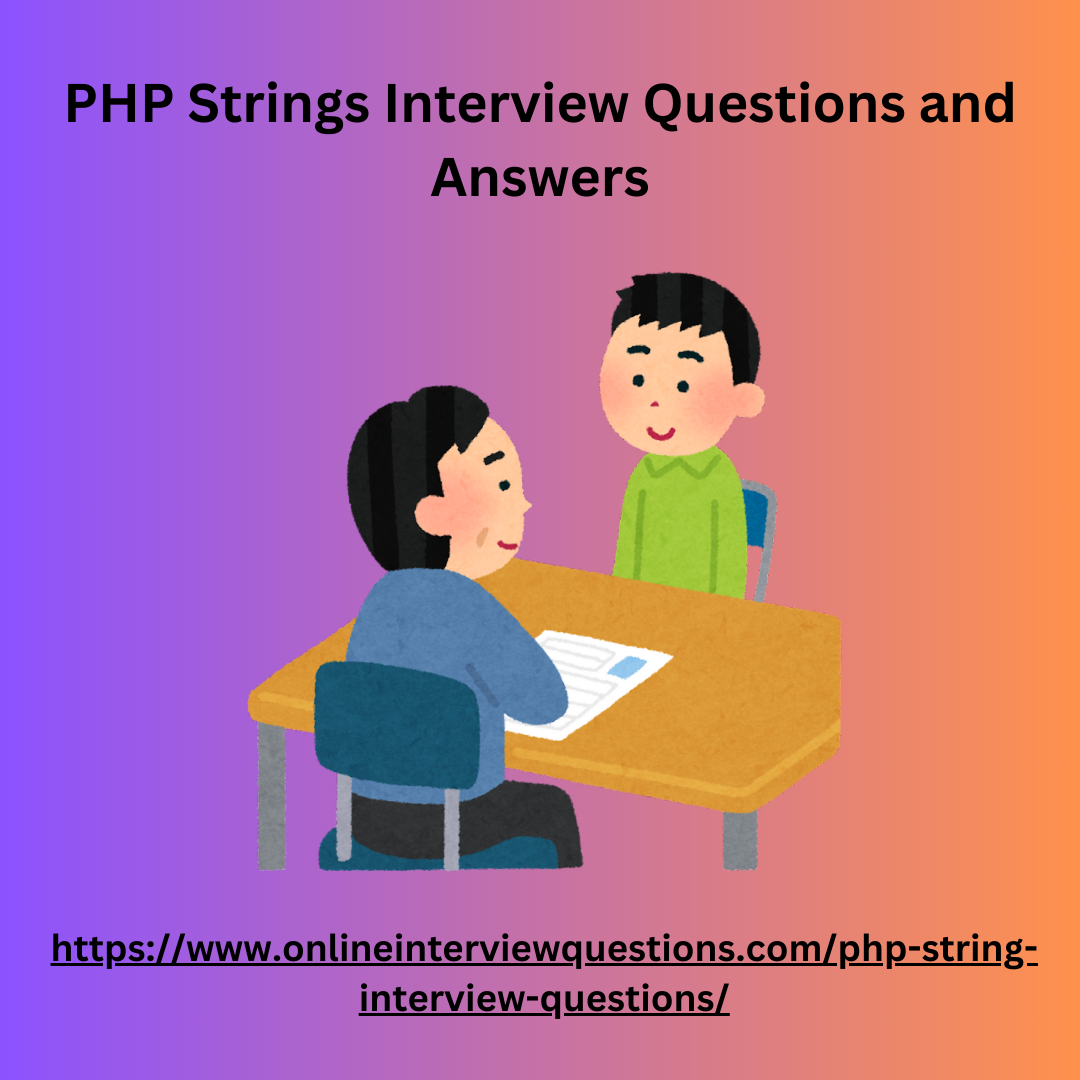 Top 20 PHP Strings Interview Questions and Answers — Medium | by ... image.