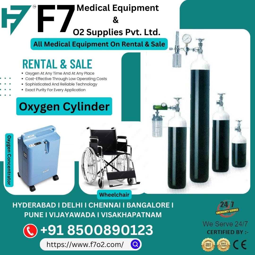 Oxygen Cylinder For Sale and Rent F7 O2 Supplies Pvt. Ltd Medium