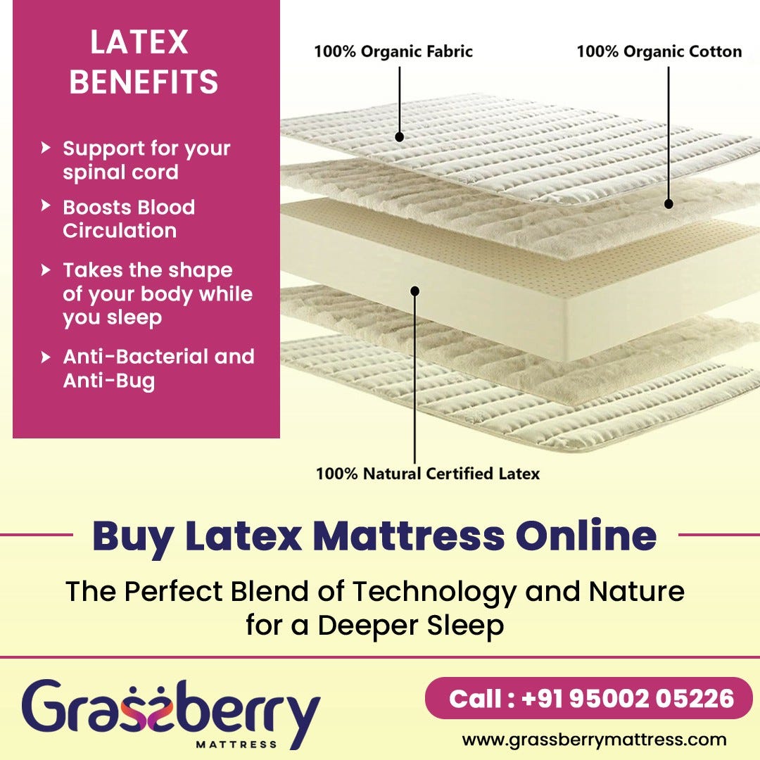 Comfortable, Durability, Healthy, Then Why Not Latex Mattress? by