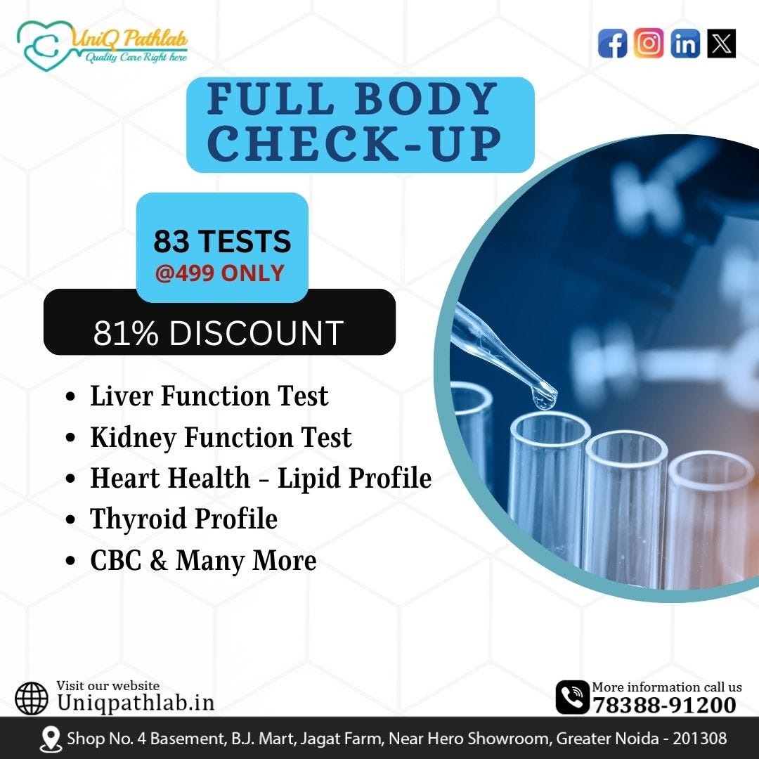 Full body Test Price UniQ PathLab by Gyaan Jyoti Medium