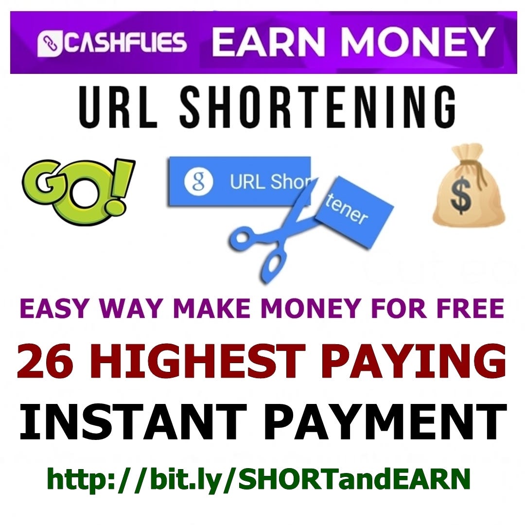 SHORTEN URLS and GET INSTANT PAID by Aleks Ozers 26 Highest Paying