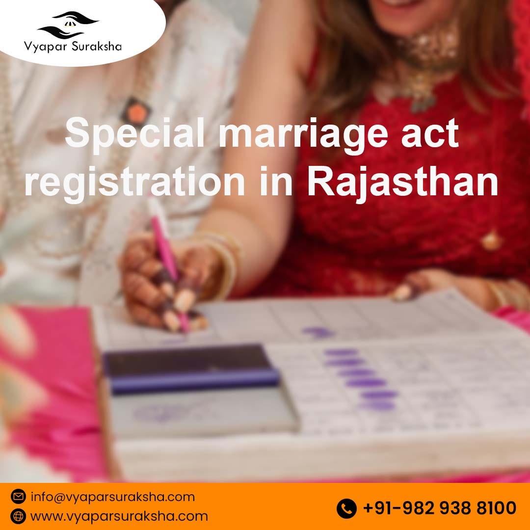 Special marriage act registration in Jaipur