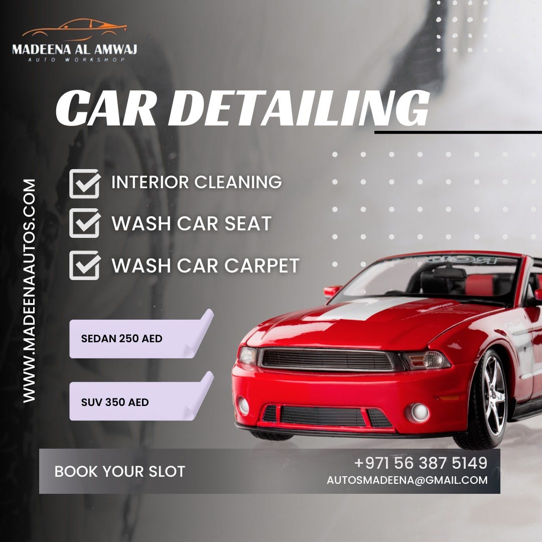 Experience the Best Car Detailing Near You with Madeena Auto Repair | by  Madeenaautos | Medium