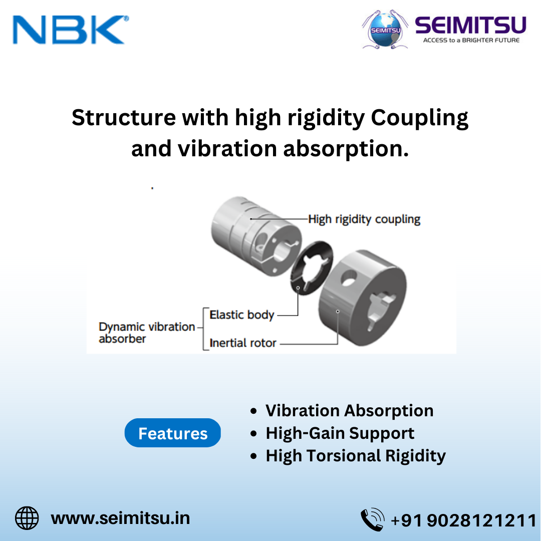 NBK High Rigidity Coupling with Vibration Absorption SEIMITSU