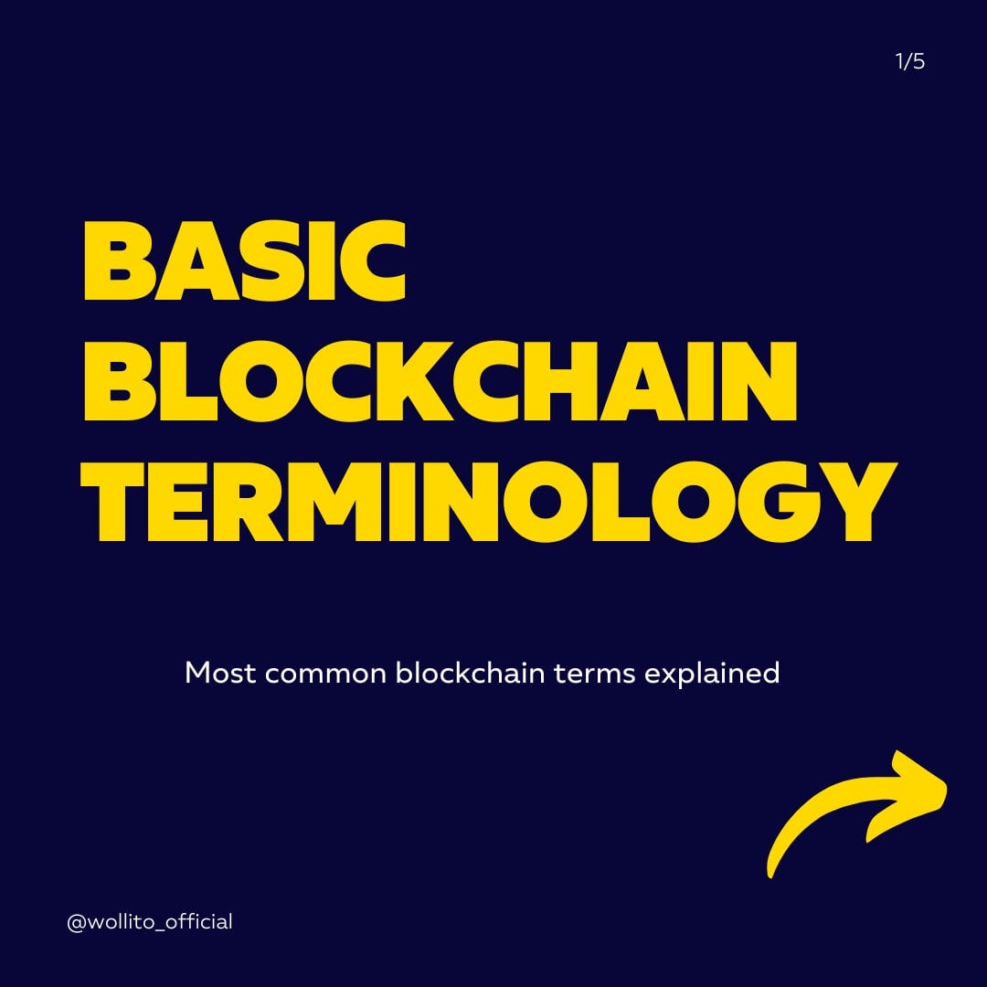Basic Blockchain Terminology Explained Wollito Exchange Medium Basic Blockchain Terminology Explained Wollito Exchange Medium