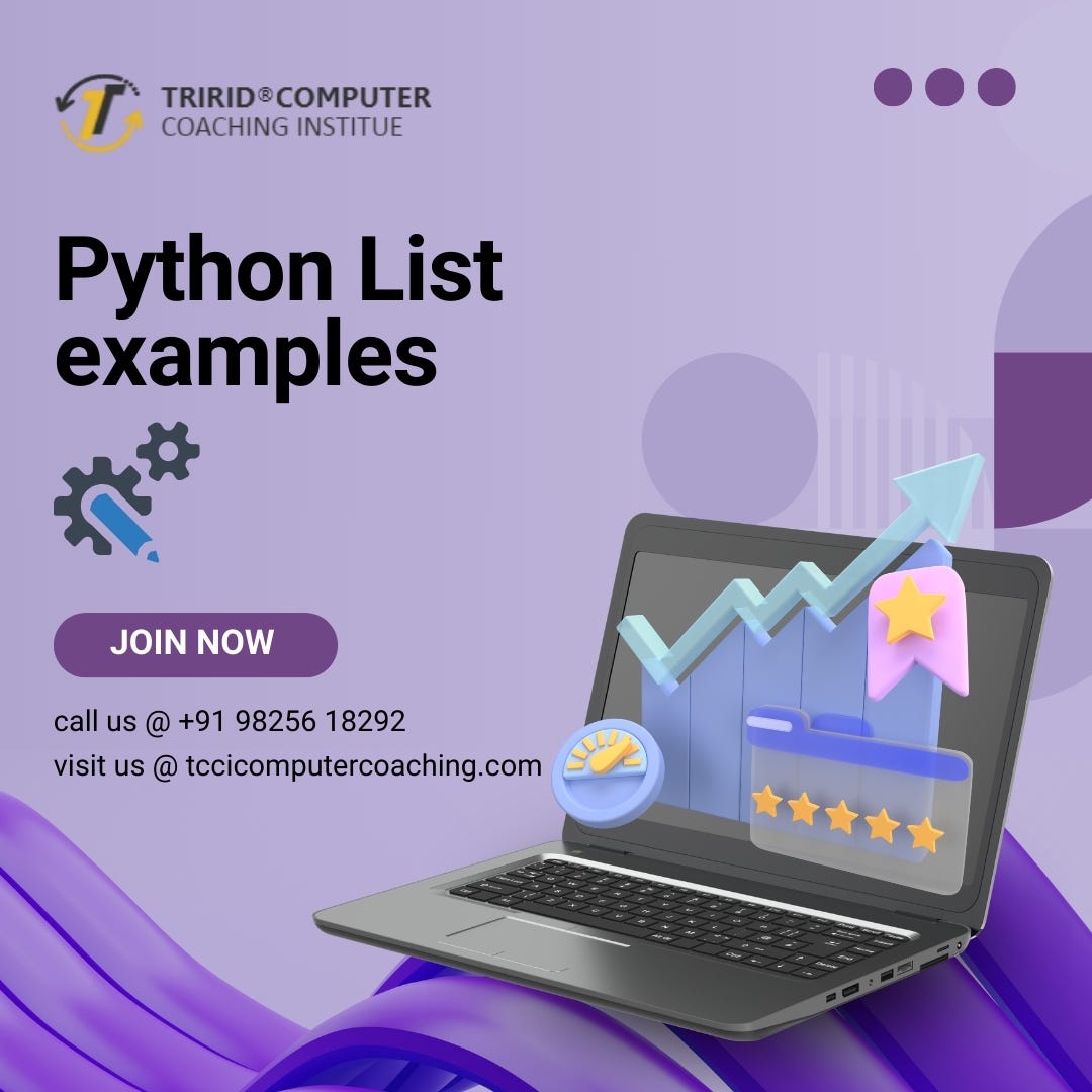 Python List examples. Here are some basic and common examples… | by ...